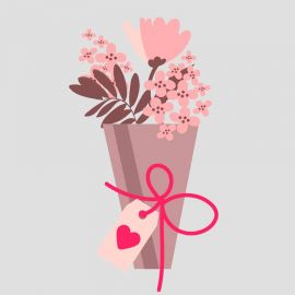 خرید دسته گل صورتی پیشنهاد گلفروش