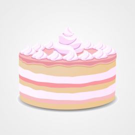 کیک آماده خامه ای