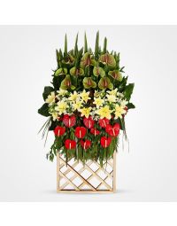 تاج گل لیلیوم و آنتریوم اهورا