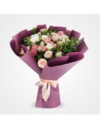 دسته گل رز مینیاتوری آشنا