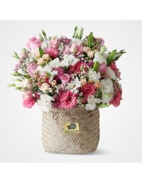 سبد گل حصیری کاترین