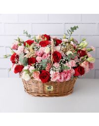 سبد گل نلین