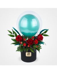 باکس گل رز و بادکنک نیروانا