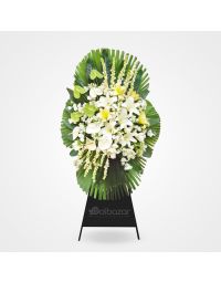 سفارش آنلاین تاج گل تسلی | گل بازار