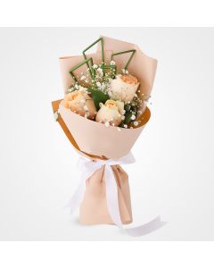 دسته گل رز نباتی نور عشق