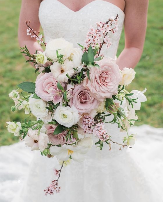 دسته گل عروس اروپایی زیبا