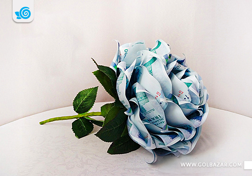 دسته گل نامزدی با پول برای عروس