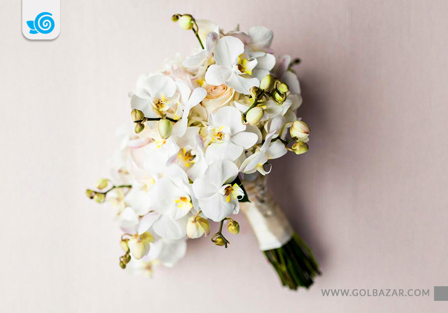 دسته گل نامزدی عروس ارکیده