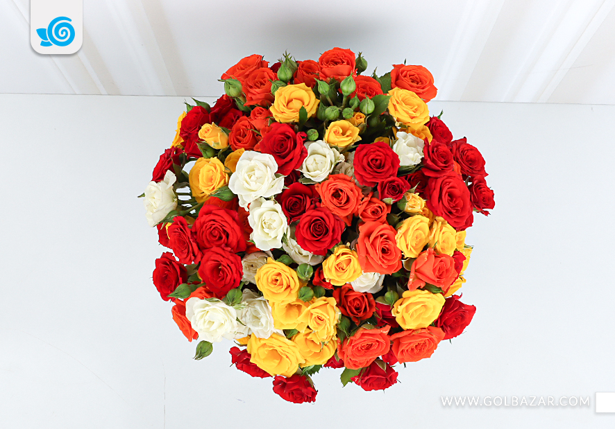 دسته گل نامزدی رز مینیاتوری عروس