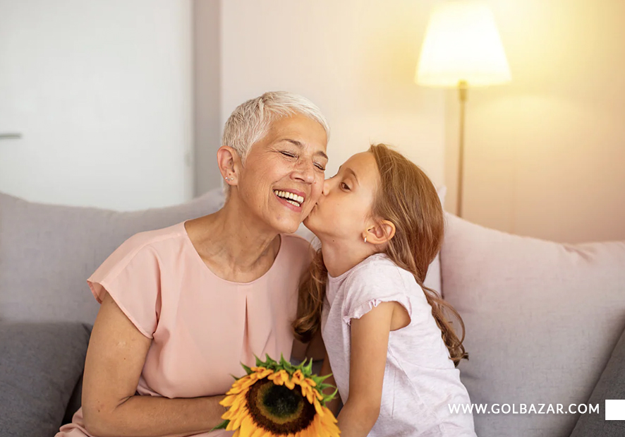 گل برای مادر بزرگ