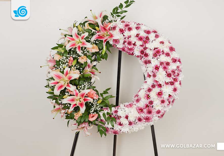 تاج گل برای تبریک عروسی