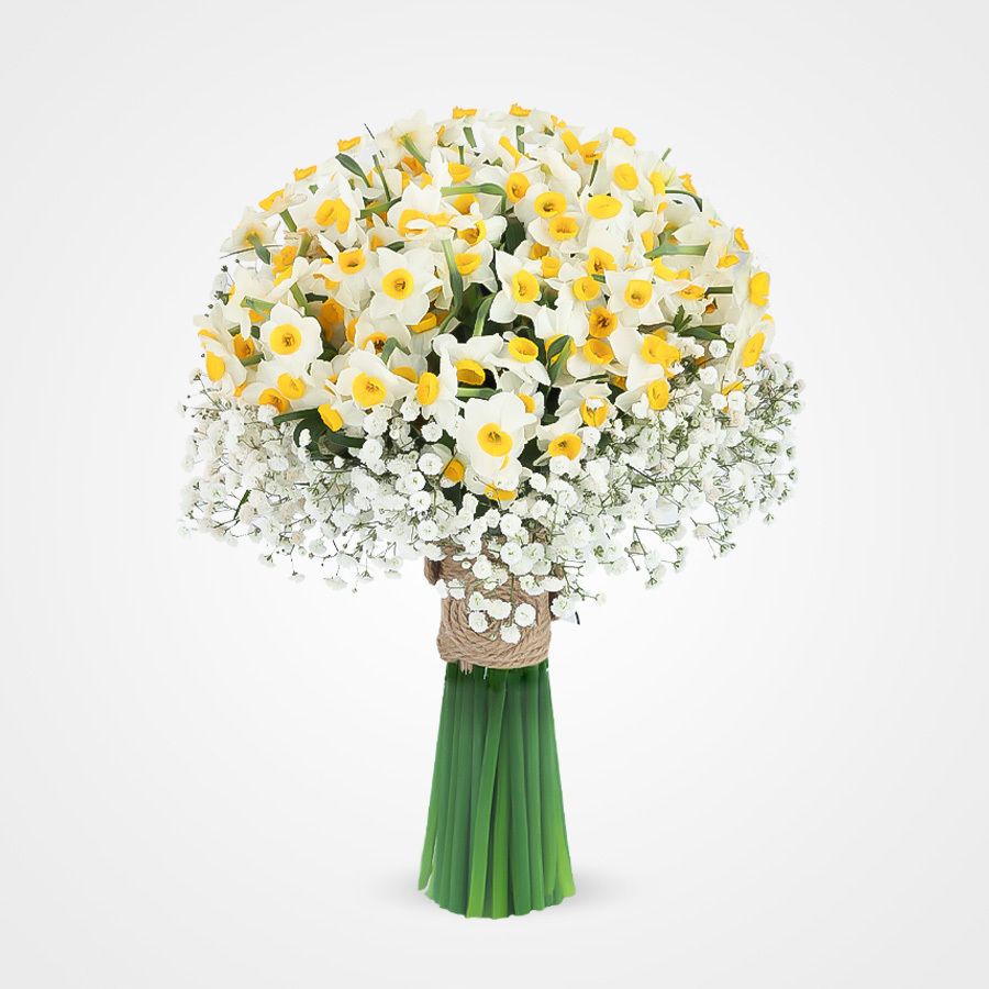 دسته گل عروس نرگس