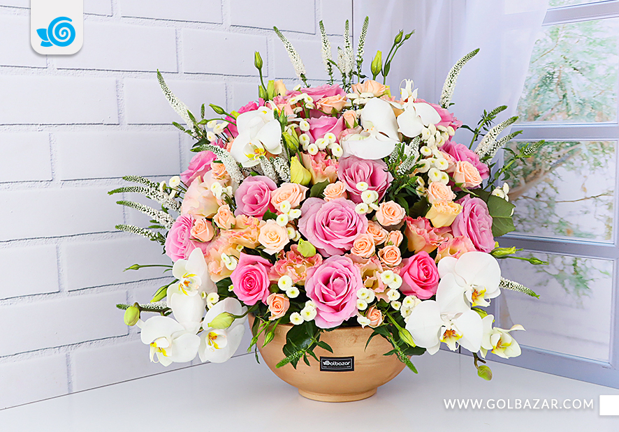 خرید باکس گل نامزدی