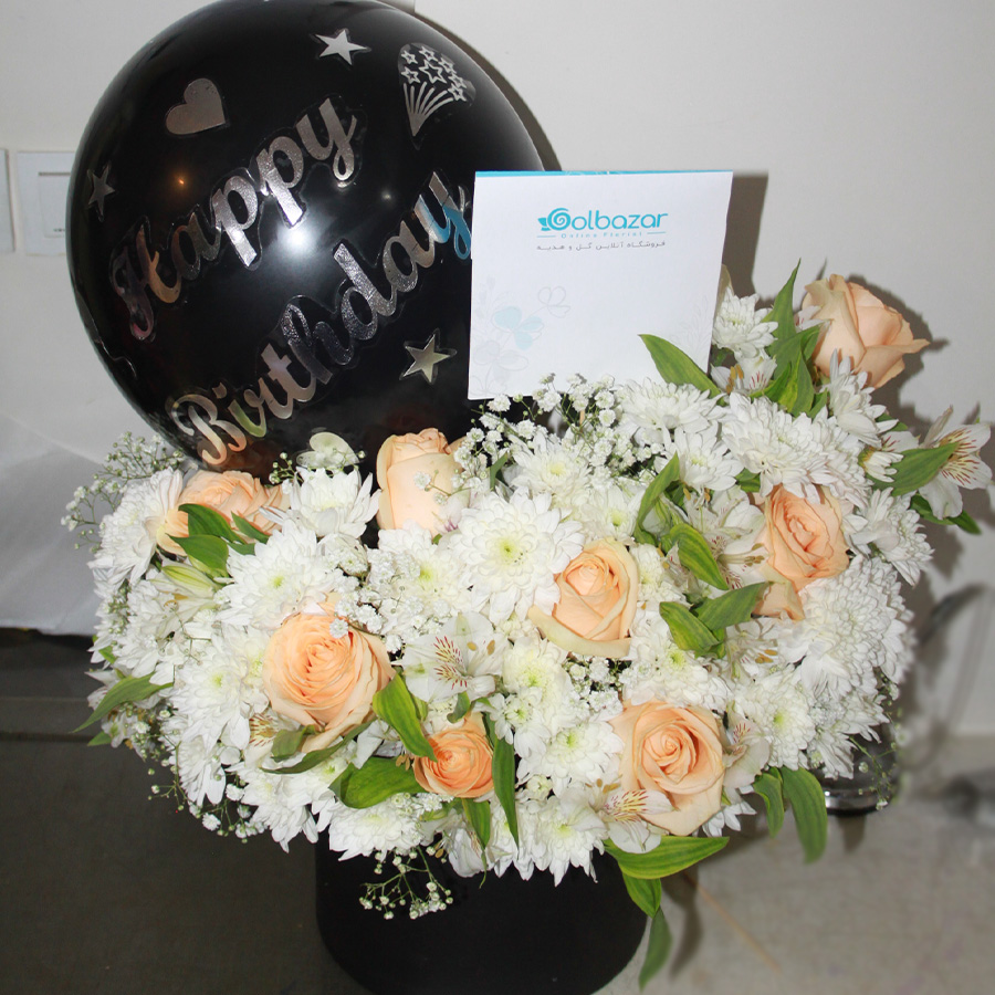 عکس نمونه ارسالی باکس گل و بادکنک شاهو