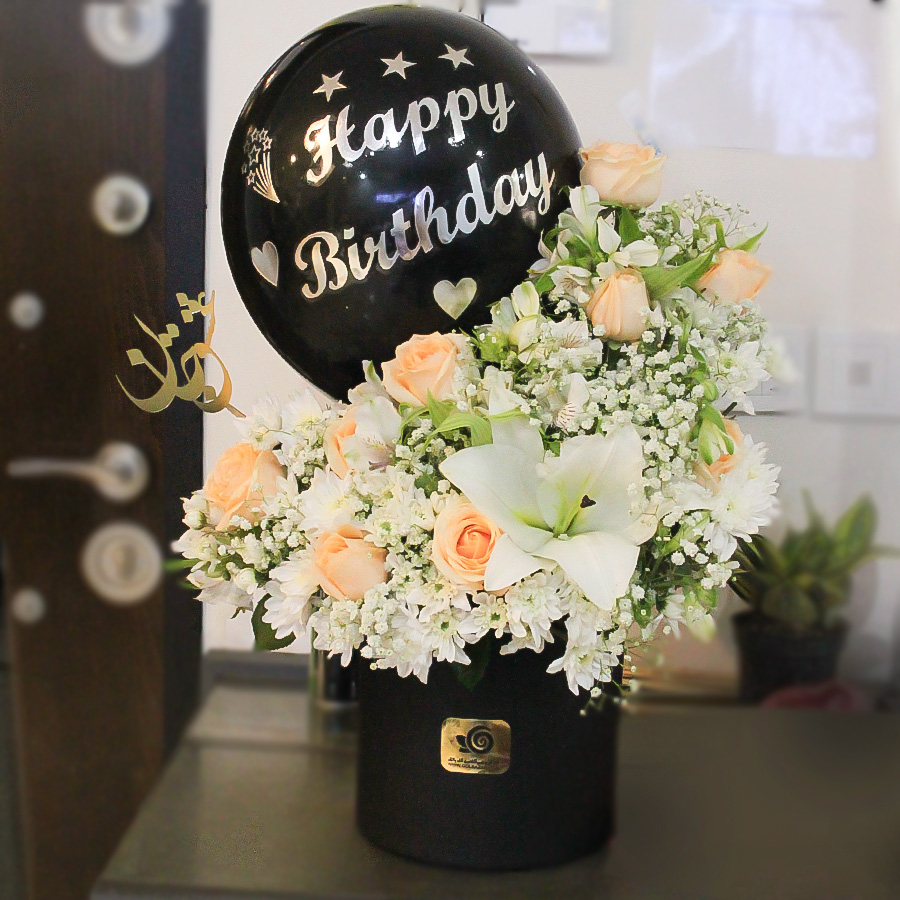 عکس نمونه ارسالی باکس گل و بادکنک شاهو