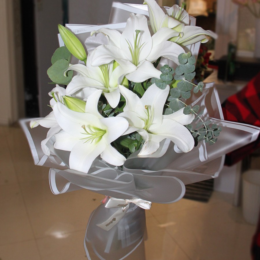 عکس نمونه ارسالی دسته گل لیلیوم گیتا