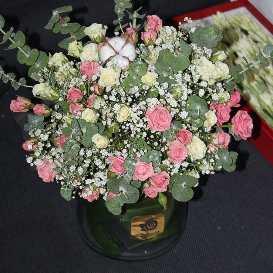 عکس نمونه ارسالی گلدان گل رز آرکا