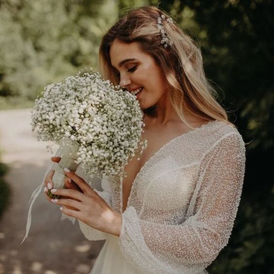 دسته گل عروس ژیپسوفیلا